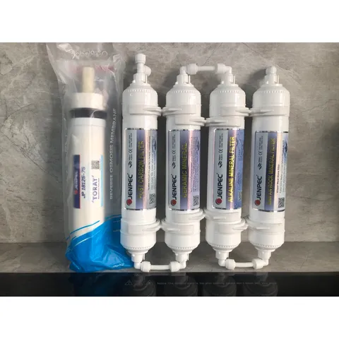 Bộ 5 Lõi Lọc Nước RO Jenpec 45678 - Chính Hãng, Lọc Sạch Vi Khuẩn, Cung Cấp Nước Tinh Khiết Cho Gia Đình