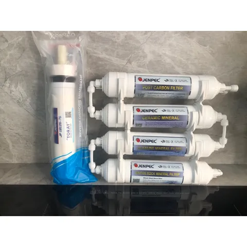 Bộ 5 Lõi Lọc Nước RO Jenpec 45678 - Chính Hãng, Lọc Sạch Vi Khuẩn, Cung Cấp Nước Tinh Khiết Cho Gia Đình