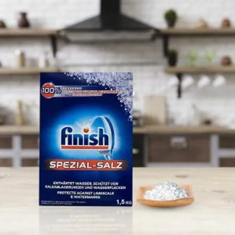 Muối Rửa Chén FINISH 1,2KG - Bảo vệ và Làm mềm nước cho Máy Rửa Bát Bosch, Siemens, Electrolux và Hàng Châu Âu Chính Hãng