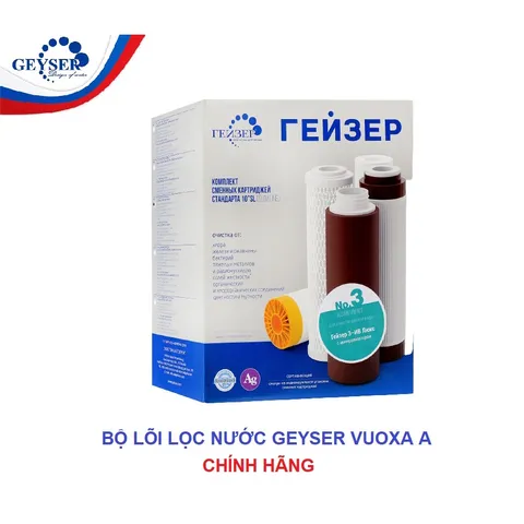 [ Ưu Đãi Lớn] Bộ 3 lõi lọc nước Geyser Vuoxa A nhập khẩu từ châu Âu