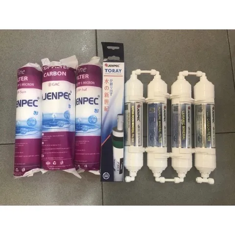 Bộ 8 Lõi Lọc Nước JENPEC Chính Hãng - Giải Pháp Tối Ưu Cho Nguồn Nước Tinh Khiết, Thay Thế Dễ Dàng và An Toàn