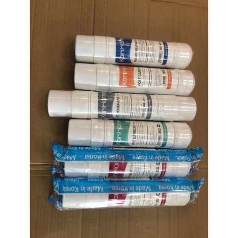 Bộ 6 Lõi Lọc Nước KORIHOME Chính Hãng - Thay Thế Dùng Cho WPK-813, WPK-888-LT, WPK-605, Loại Bỏ Tạp Chất Và Vi Khuẩn