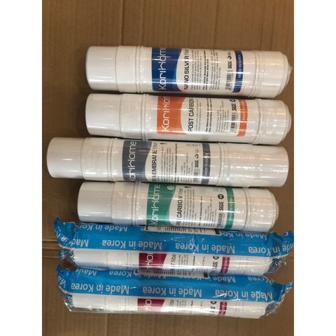 Bộ 6 Lõi Lọc Nước KORIHOME Chính Hãng - Thay Thế Dùng Cho WPK-813, WPK-888-LT, WPK-605, Loại Bỏ Tạp Chất Và Vi Khuẩn