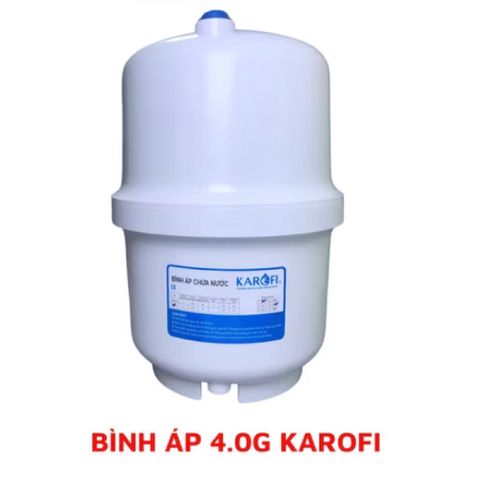 Bình Áp Nhựa KAROFI 4G 10L - Dành cho máy lọc nước RO Chất Lượng Cao, Siêu Bền, Chính Hãng