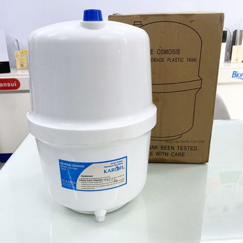 Bình Áp Nhựa KAROFI 4G 10L - Dành cho máy lọc nước RO Chất Lượng Cao, Siêu Bền, Chính Hãng