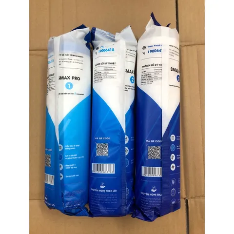 Lõi Lọc Nước RO 1,2,3 KAROFI SMAX PRO - Hàng Chính Hãng Thay Thế Cho Máy Lọc Nước - Hiệu Quả Lọc Cao, Bền Bỉ 12 Tháng
