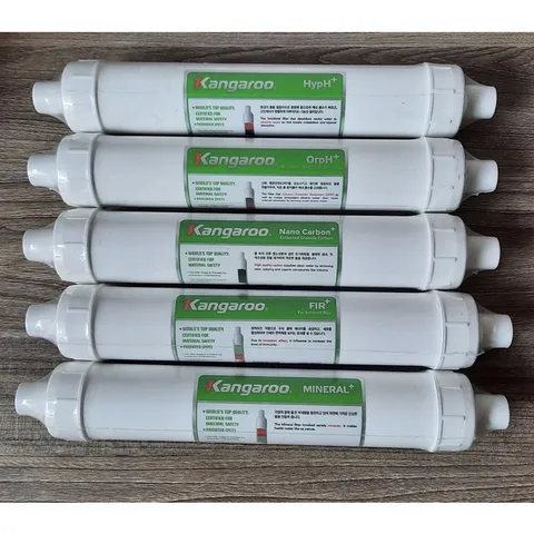 Combo 5 Lõi Lọc KANGAROO Hydrogen Chính Hãng - Bộ Lõi Thay Thế Máy RO, Cải Thiện Chất Lượng Nước, Bổ Sung Khoáng Chất và Oxy