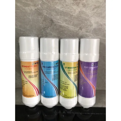 Bộ 4 Lõi Lọc Nước 1234 RYO - Thay Thế Cho Máy Nóng Lạnh RP100H, RP102BH - Lọc Sạch Tối Đa, Đảm Bảo Nguồn Nước An Toàn
