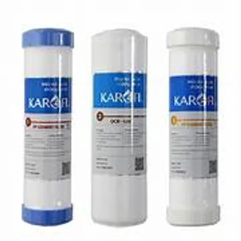 Bộ 3 Lõi Lọc 123 KAROFI Chính Hãng - Thay Thế Cho Máy Lọc Nước RO - Chất Lượng Nước Tối Ưu 12 Tháng