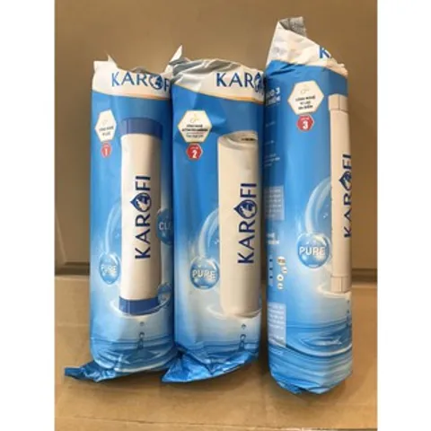 Bộ 3 Lõi Lọc 123 KAROFI Chính Hãng - Thay Thế Cho Máy Lọc Nước RO - Chất Lượng Nước Tối Ưu 12 Tháng