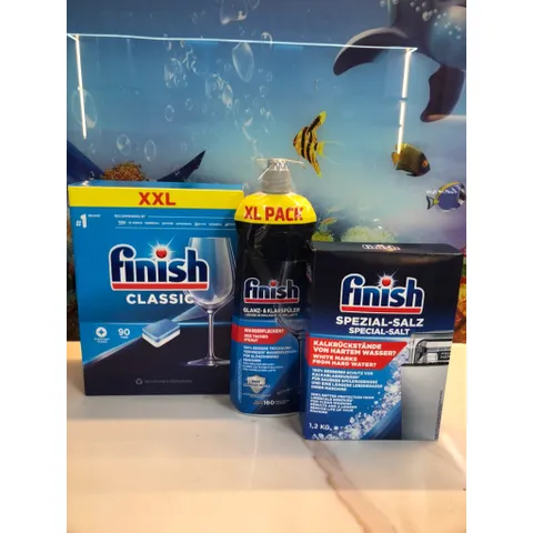 [Giá KM] Sản Phẩm FINISH [Hộp 90 Viên - Muối 1,2Kg - Nước Bóng 800ML ] -Hàng chính hãng - Chuyên dùng cho máy rửa chén