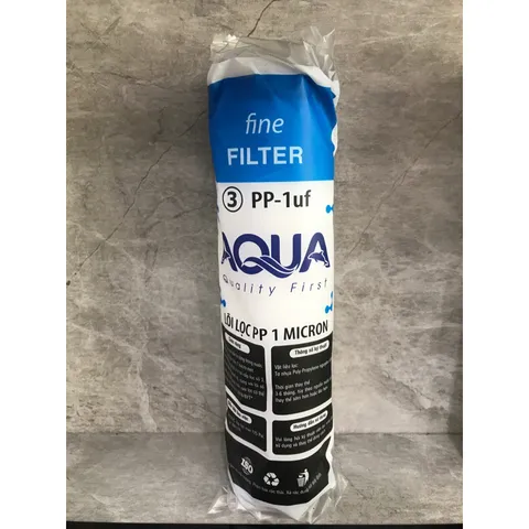 Lõi Lọc Nước AQUA 1,2,3 Chính Hãng - Lọc Thô Hiệu Quả Cho Máy Lọc Nước RO - Tuổi Thọ 3-9 Tháng