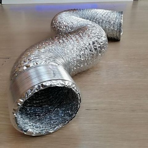 Ống Bạc Mềm Phi 125mm - 2 Mét Ống Gió Chịu Nhiệt Dẫn Khói, Mùi Cho Máy Hút Âm Tủ - Tiện Lợi Cho Hệ Thống Thông Gió