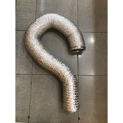 Ống Bạc Mềm Phi 125mm - 2 Mét Ống Gió Chịu Nhiệt Dẫn Khói, Mùi Cho Máy Hút Âm Tủ - Tiện Lợi Cho Hệ Thống Thông Gió