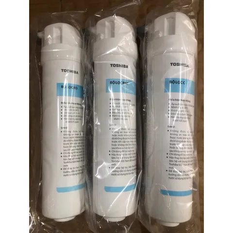 Bộ 3 Lõi Lọc Nước TOSHIBA F-1686 - Lõi Thô, Lõi R.O và Lõi Than Hoạt Tính - Hàng Chính Hãng, Dễ Dàng Thay Thế Tại Nhà