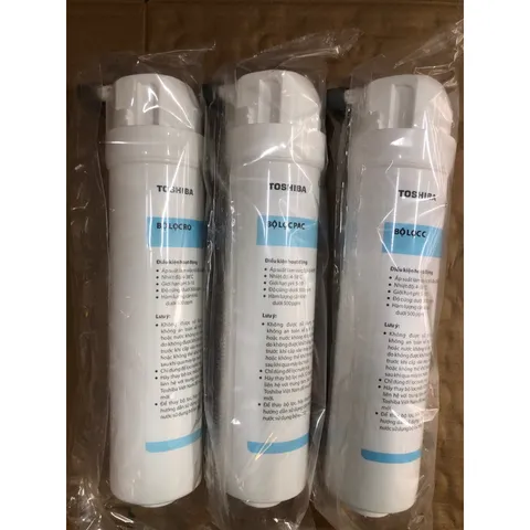 Bộ 3 Lõi Lọc Nước TOSHIBA F-1686 - Lõi Thô, Lõi R.O và Lõi Than Hoạt Tính - Hàng Chính Hãng, Dễ Dàng Thay Thế Tại Nhà