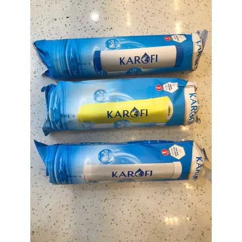 Bộ 3 Lõi Lọc Nước Karofi 1 2 3 - Chính Hãng Dành Cho Nước Cứng Nhiễm Đá Vôi - Bảo Vệ Màng RO Hiệu Quả