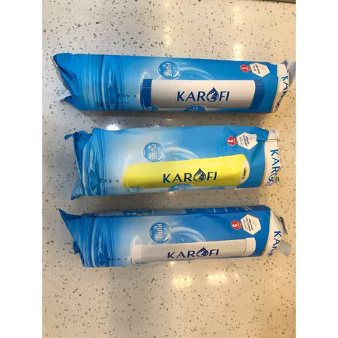 Bộ 3 Lõi Lọc Nước Karofi 1 2 3 - Chính Hãng Dành Cho Nước Cứng Nhiễm Đá Vôi - Bảo Vệ Màng RO Hiệu Quả