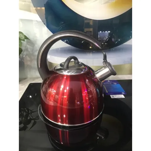 Ấm Đun Nước Arber AB03RED - Dung Tích 3L, Inox 304 Chất Lượng Cao, Sử Dụng Trên Mọi Loại Bếp, Thiết Kế Sang Trọng, Còi Báo Hiệu Sôi