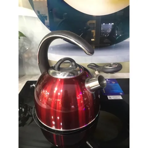 Ấm Đun Nước Arber AB03RED - Dung Tích 3L, Inox 304 Chất Lượng Cao, Sử Dụng Trên Mọi Loại Bếp, Thiết Kế Sang Trọng, Còi Báo Hiệu Sôi