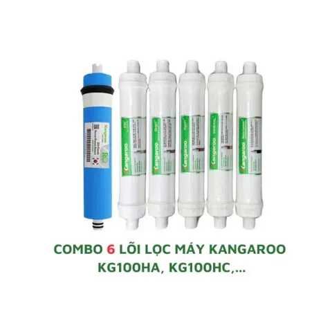Combo 6 Lõi Lọc Nước Kangaroo 4-9 Chính Hãng - Phụ Kiện Cho Máy Lọc Nước Hydrogen KG-100HA, KG-100HB, KG-100HQ