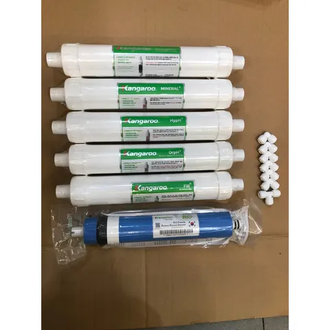 Combo 6 Lõi Lọc Nước Kangaroo 4-9 Chính Hãng - Phụ Kiện Cho Máy Lọc Nước Hydrogen KG-100HA, KG-100HB, KG-100HQ