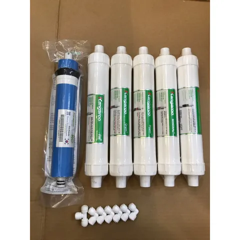 Combo 6 Lõi Lọc Nước Kangaroo 4-9 Chính Hãng - Phụ Kiện Cho Máy Lọc Nước Hydrogen KG-100HA, KG-100HB, KG-100HQ