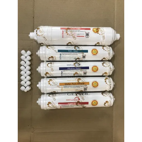 Bộ 5 Lõi Lọc Nước Khoáng Geyser 4-8 - Hàng Chính Hãng, Cung Cấp Khoáng Chất Thiết Yếu Cho Sức Khỏe Gia Đình
