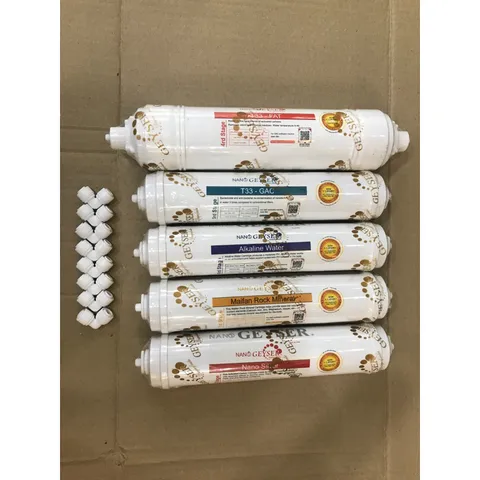 Bộ 5 Lõi Lọc Nước Khoáng Geyser 4-8 - Hàng Chính Hãng, Cung Cấp Khoáng Chất Thiết Yếu Cho Sức Khỏe Gia Đình