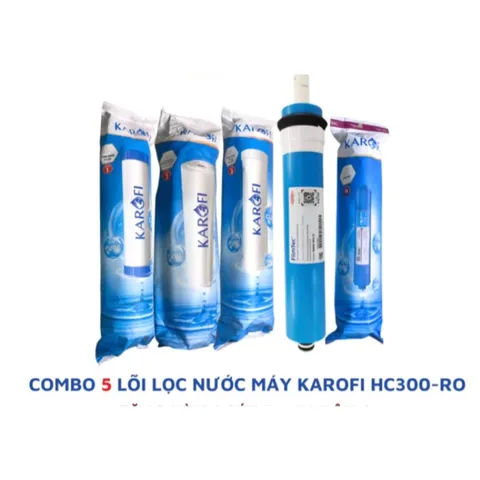 Bộ 5 Lõi Lọc Nước KAROFI 12345 - Thay thế cho Máy RO HC300-RO, Giải Pháp Nước Sạch Hoàn Hảo