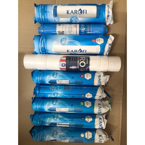 Bộ 9 Lõi Lọc Nước Karofi Chính Hãng Cho Model B930 Và N-E239 - Hiệu Quả Lọc Tối Ưu, An Toàn Cho Sức Khỏe