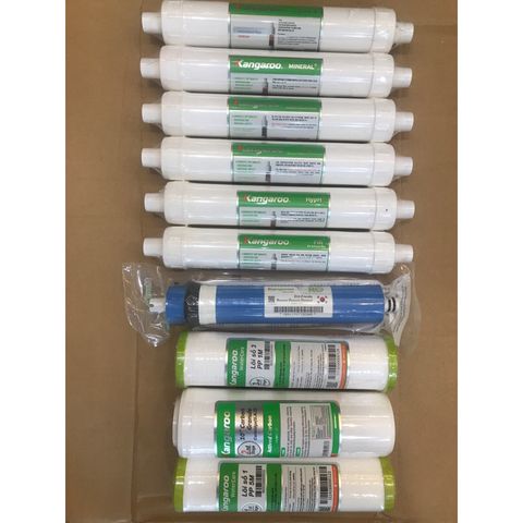 Bộ 10 Lõi Lọc Nước Kangaroo Hydrogen Chính Hãng - Lọc Sạch Virus, Vi Khuẩn, Tích Hợp Công Nghệ Hiện Đại