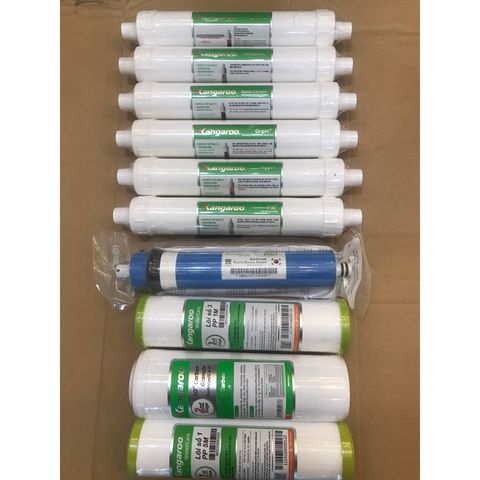 Bộ 10 Lõi Lọc Nước Kangaroo Hydrogen Chính Hãng - Lọc Sạch Virus, Vi Khuẩn, Tích Hợp Công Nghệ Hiện Đại