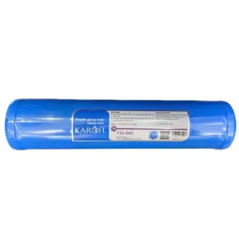 Lõi Lọc Nước T33 GAC & Nano Silver KAROFI Chính Hãng - Thay Thế Cho Máy Bán Công Nghiệp 30L, 50L, 70L
