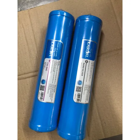 Lõi Lọc Nước T33 GAC & Nano Silver KAROFI Chính Hãng - Thay Thế Cho Máy Bán Công Nghiệp 30L, 50L, 70L
