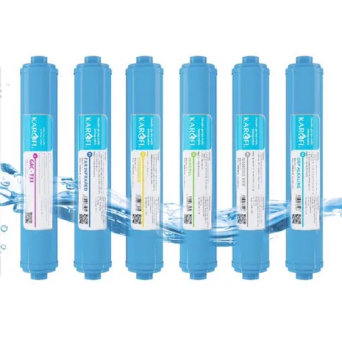 Bộ 6 Lõi Lọc Nước Karofi 5678910 - Hàng Chính Hãng Bổ Sung Khoáng Chất Cho Nước Nguồn Sạch & Ngọt