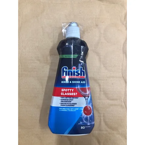 Nước Làm Bóng Finish 400ML - Hàng Chính Hãng, An Toàn Cho Máy Rửa Chén Bosch, Electrolux - Sạch Sáng, Không Cặn, Hương Tự Nhiên