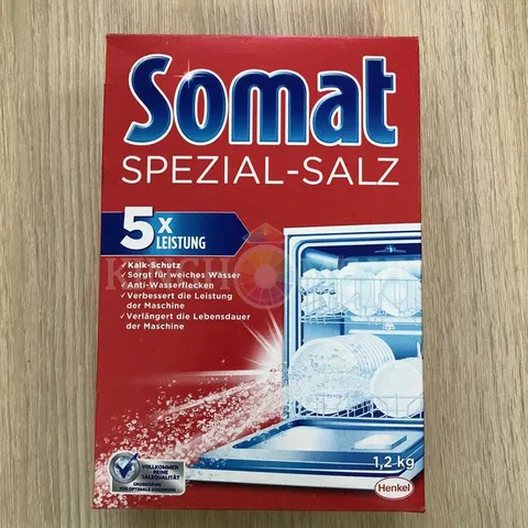 Muối Rửa SOMAT 1,2KG - Xuất xứ Châu âu - Giúp máy không bị bám cặn , vôi hóa