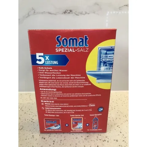 Muối Rửa SOMAT 1,2KG - Xuất xứ Châu âu - Giúp máy không bị bám cặn , vôi hóa