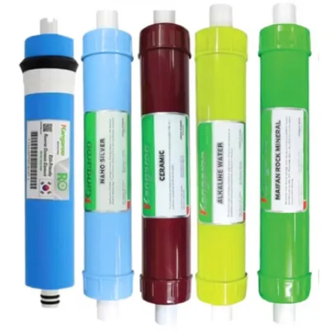 Combo 5 Lõi Lọc Nước Kangaroo 45678 - Hợp chuẩn RO, Nano Bạc, Alkaline, Ceramic, Maifan - Cung cấp khoáng sạch, an toàn cho sức khỏe