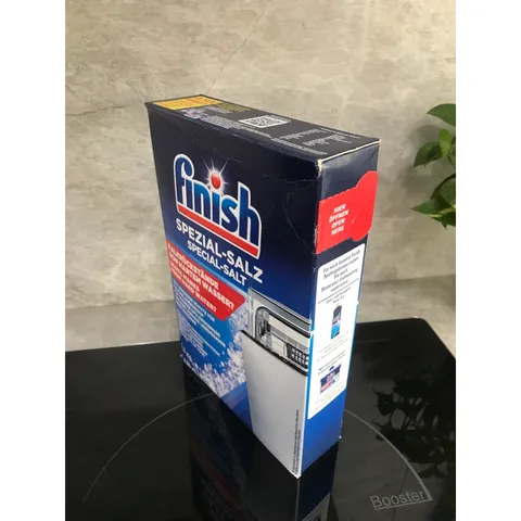 Muối Làm Mềm Nước Finish 1.2KG - Bảo Vệ Máy Rửa Bát, Ngăn Ngừa Bám Cặn Canxi Magie, Hàng Nhập Khẩu Đức