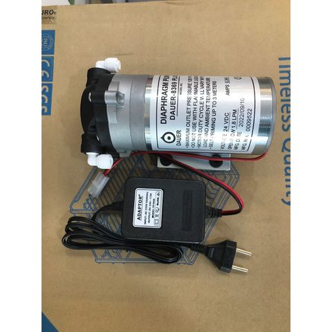 Bơm Tăng Áp 24V DAUER 8369 Plus và Nguồn 24V-1.5A - Combo Dụng Cụ Lọc Nước RO Siêu Khỏe, Thay Thế Đáng Tin Cậy