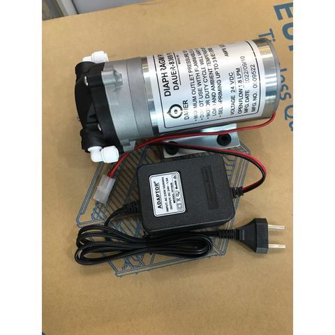 Bơm Tăng Áp 24V DAUER 8369 Plus và Nguồn 24V-1.5A - Combo Dụng Cụ Lọc Nước RO Siêu Khỏe, Thay Thế Đáng Tin Cậy