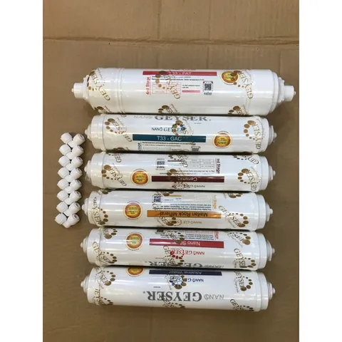 Bộ 6 Lõi Khoáng Geyser 4,5,6,7,8,9 - Hàng Chính Hãng Cung Cấp Khoáng Chất Cho Nước, Thích Hợp Dùng Cho Máy Lọc TK, GK, ECO