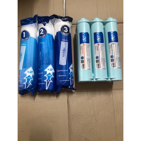Combo Lõi Lọc KAROFI - Lõi 123 Smax Pro & Cụm 6 Lõi Smax 6.2 - Thay Thế Chính Hãng cho Máy Lọc Nước, Tăng Cường Chất Lượng Nước