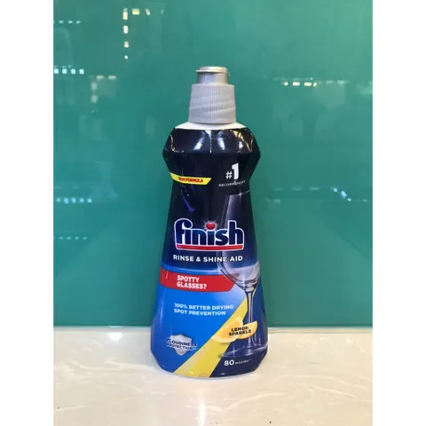 Nước làm bóng chén đĩa FINISH 5 trong 1 - Hàng chính hãng từ Châu Âu, giúp sáng bóng và khô nhanh hiệu quả, an toàn cho sức khỏe