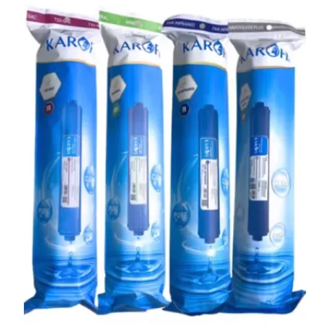 Bộ 4 Lõi Lọc KAROFI 5678 Chính Hãng - GAC-T33, Khoáng MINERAL, FAR INFRARED, NANO SILVER - Cung Cấp Khoáng Chất Cho Nước Uống Ngon Hơn