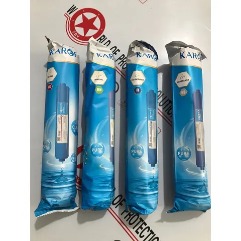 Bộ 4 Lõi Lọc KAROFI 5678 Chính Hãng - GAC-T33, Khoáng MINERAL, FAR INFRARED, NANO SILVER - Cung Cấp Khoáng Chất Cho Nước Uống Ngon Hơn