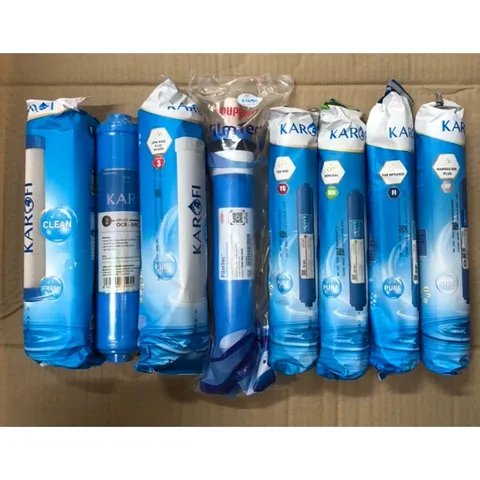 Bộ 8 Lõi Lọc Nước Karofi Chính Hãng cho Máy N-e118 - Bộ Lõi Lọc Nước Sạch, An Toàn và Hiệu Quả