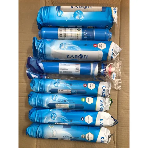 Bộ 8 Lõi Lọc Nước Karofi Chính Hãng cho Máy N-e118 - Bộ Lõi Lọc Nước Sạch, An Toàn và Hiệu Quả